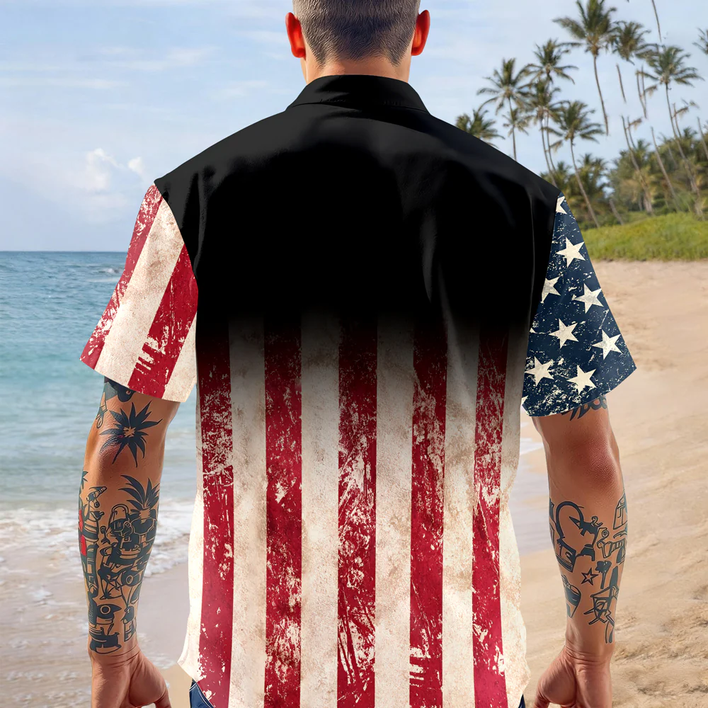 Personalized Patriotic 250th Anniversary God Bless America Eagle 1776–2026 Hawaii Shirt HA75 920848 - Image 5