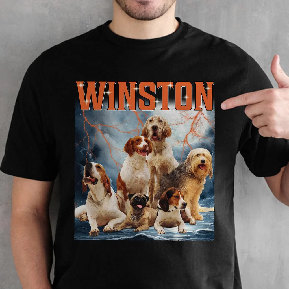 Personalized Photo Retro Vintage Dog Portrait Shirt DA199 889681 - Image 5