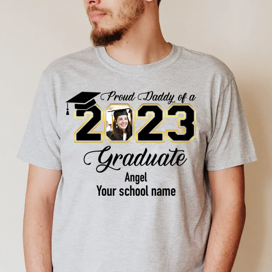 Personalized Proud Family Graduation 2023 Upload Photo Shirt, HN590 - Image 2
