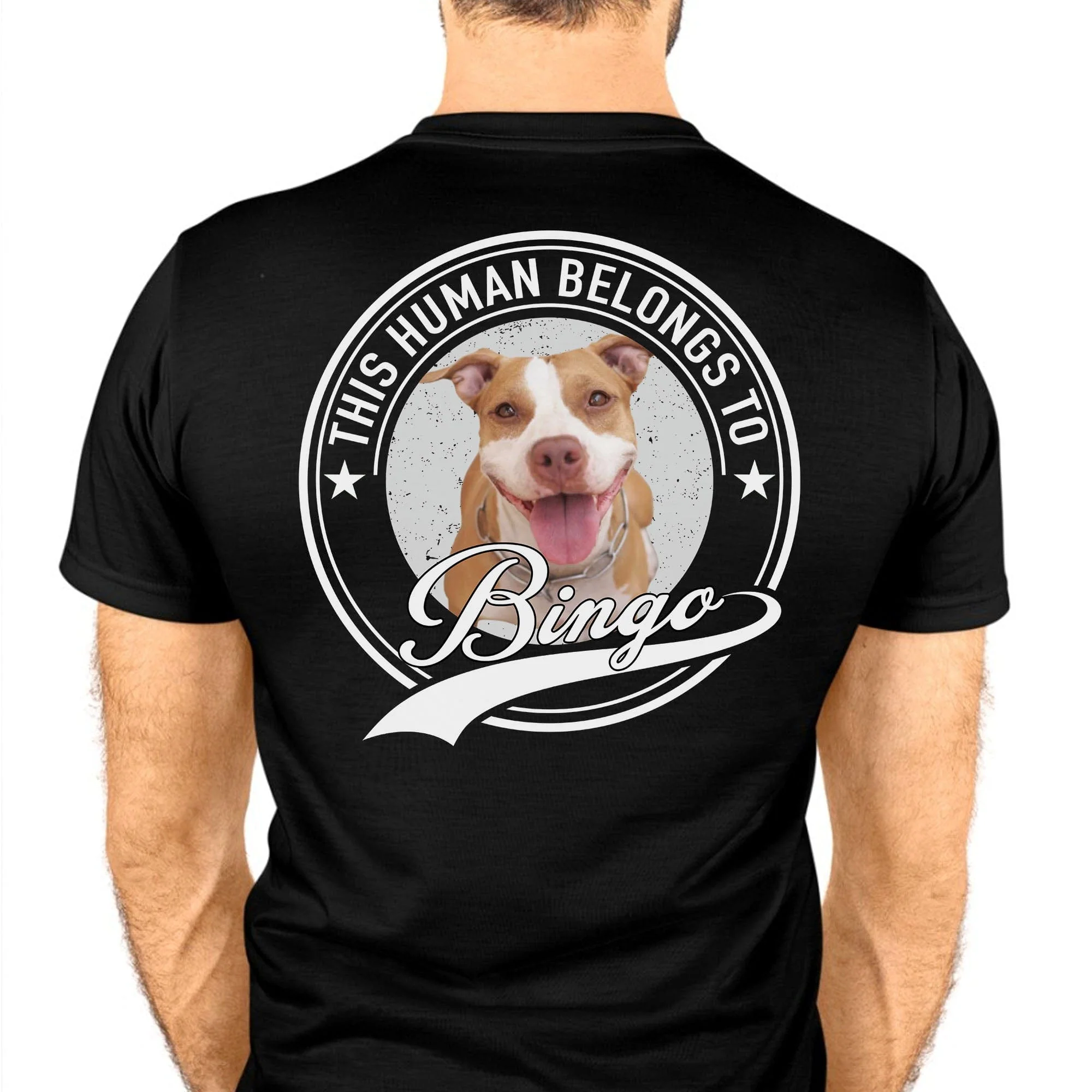 Personalized Shirt Human Belongs To Dog Cat N369 889497 - Image 3