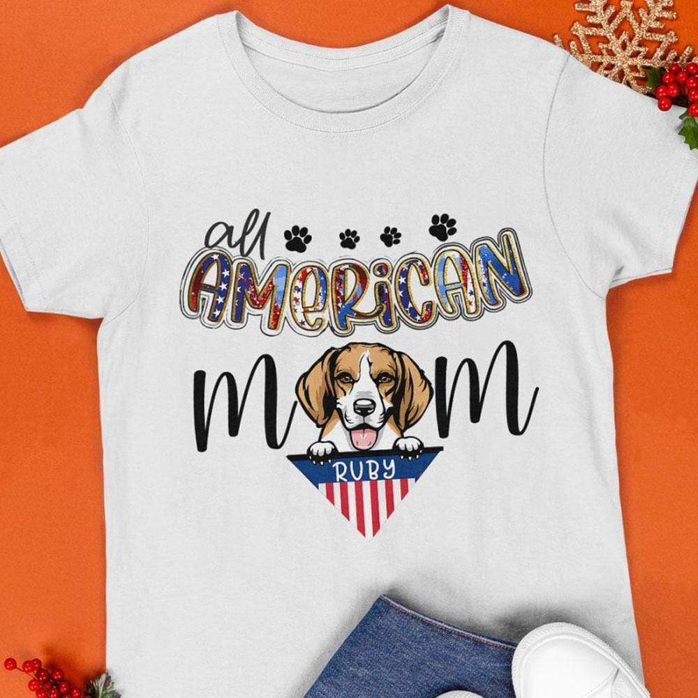 All American Mom Dog Shirt - Image 2