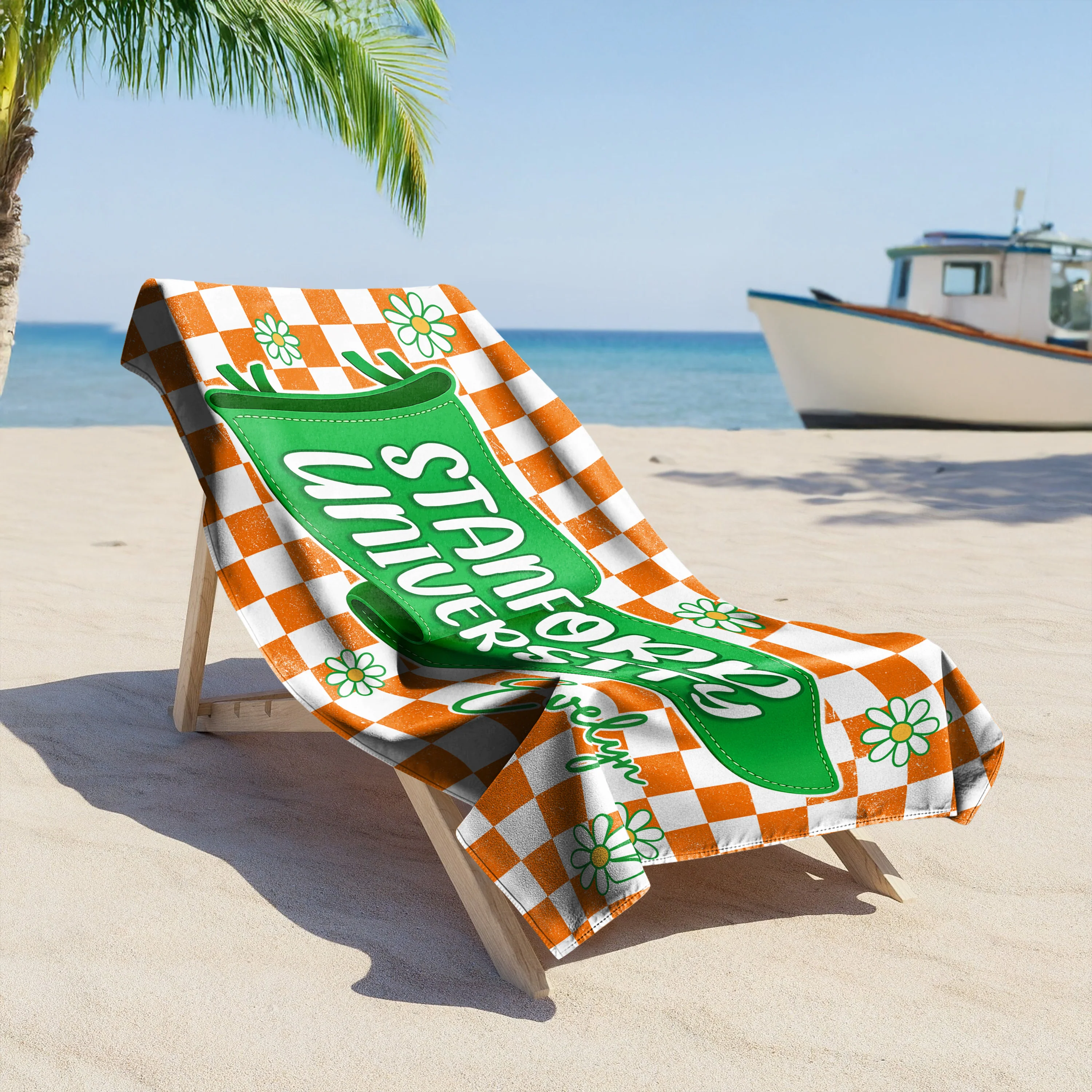 Personalized University And Name Pennant Beach Towel – Graduation Gift TH10 169733 - Image 5