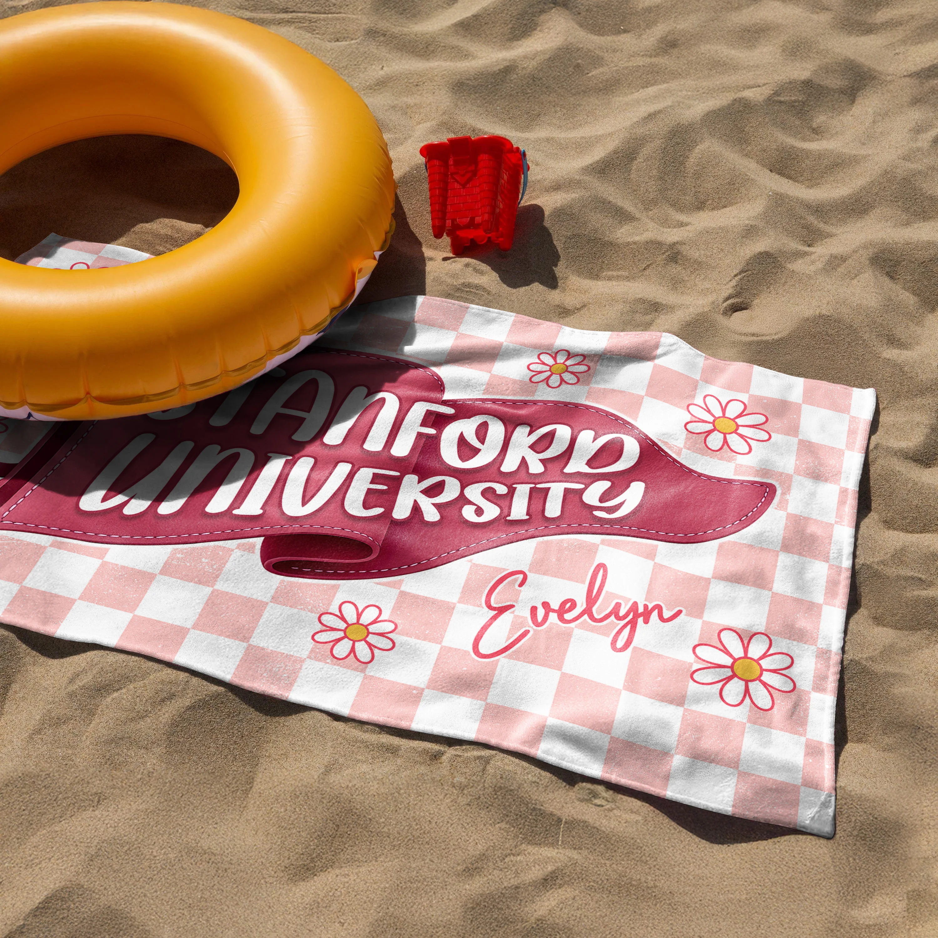 Personalized University And Name Pennant Beach Towel – Graduation Gift TH10 169733 - Image 6