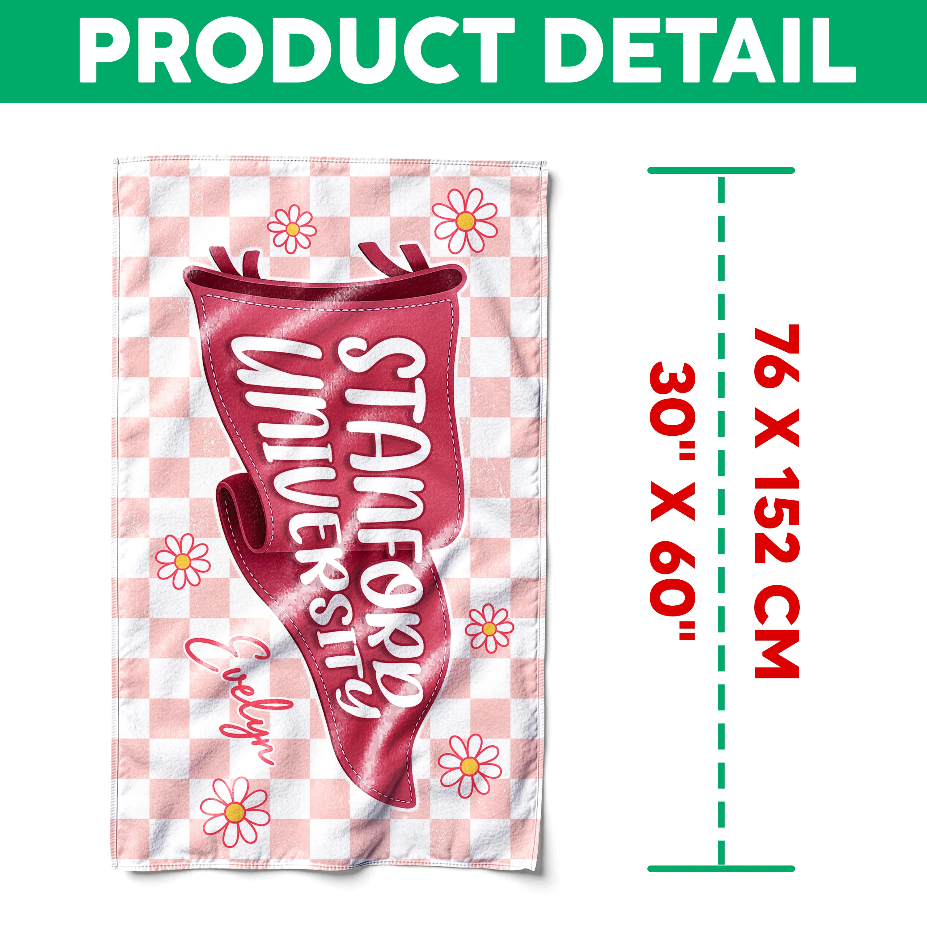 Personalized University And Name Pennant Beach Towel – Graduation Gift TH10 169733 - Image 7