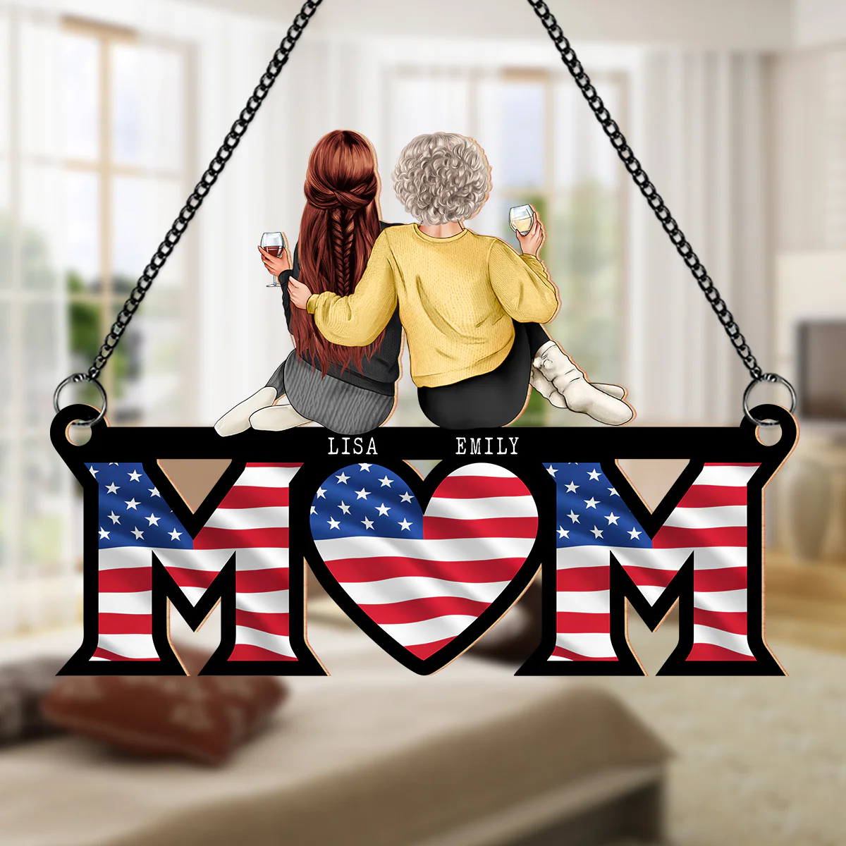Personalized Window Hanging Suncatcher Ornament - Gift For Mother's Day HA75 920396 - Image 5