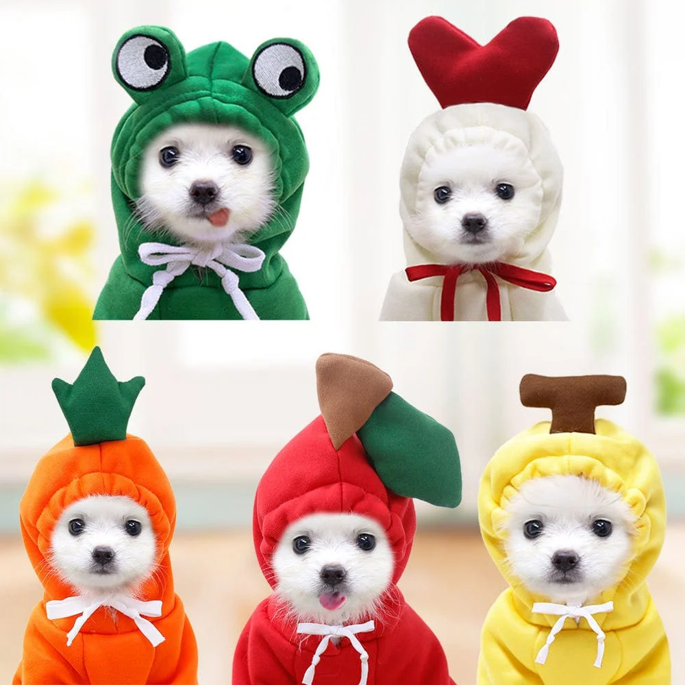 Dog Hooded Sweatshirt Fruit Warm Coat - Image 3