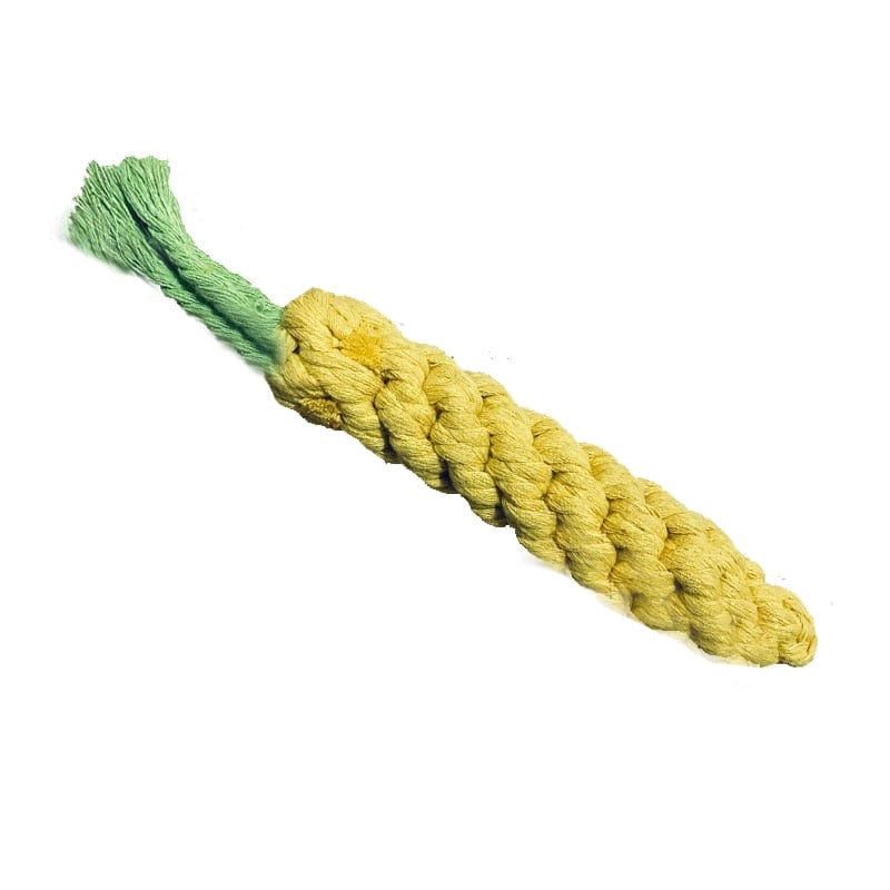Carrot Dog Chew Toys Cleaning Teeth Cotton Rope Toy - Image 6