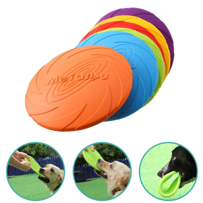 Dog Flying Disk Toy Silicone Anti-Chew Interactive Training - Image 2