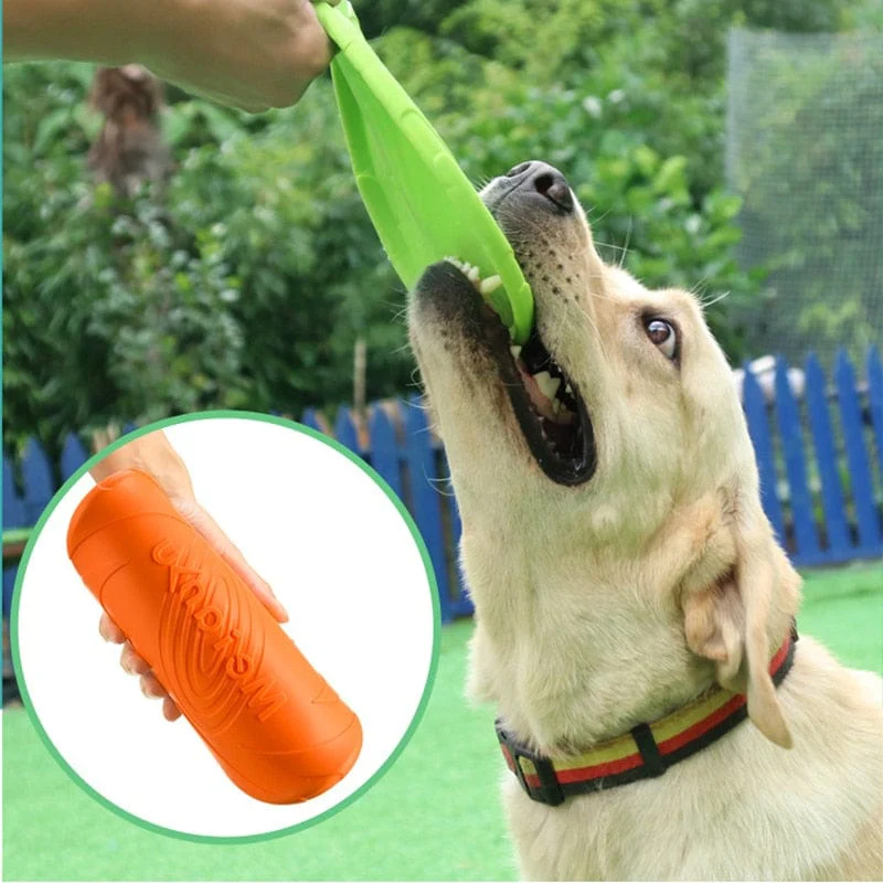 Dog Flying Disk Toy Silicone Anti-Chew Interactive Training - Image 4