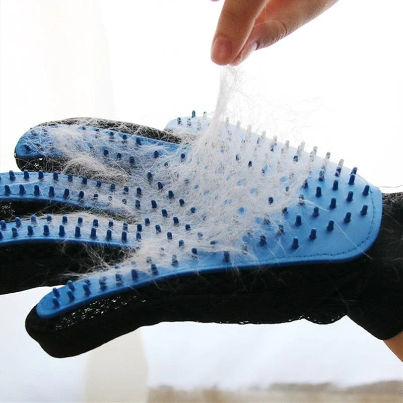 Pet Hair Remover Massage Brush Grooming Glove