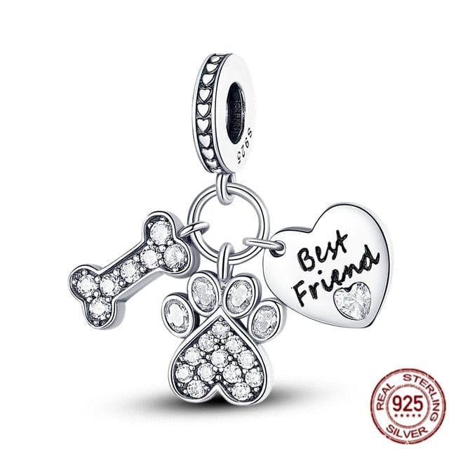925 Sterling Silver Charm Bead Fit Pandora Bracelet Necklace - Image 14