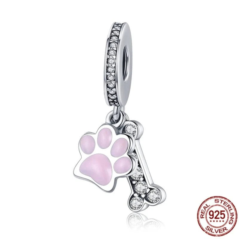 925 Sterling Silver Charm Bead Fit Pandora Bracelet Necklace - Image 19