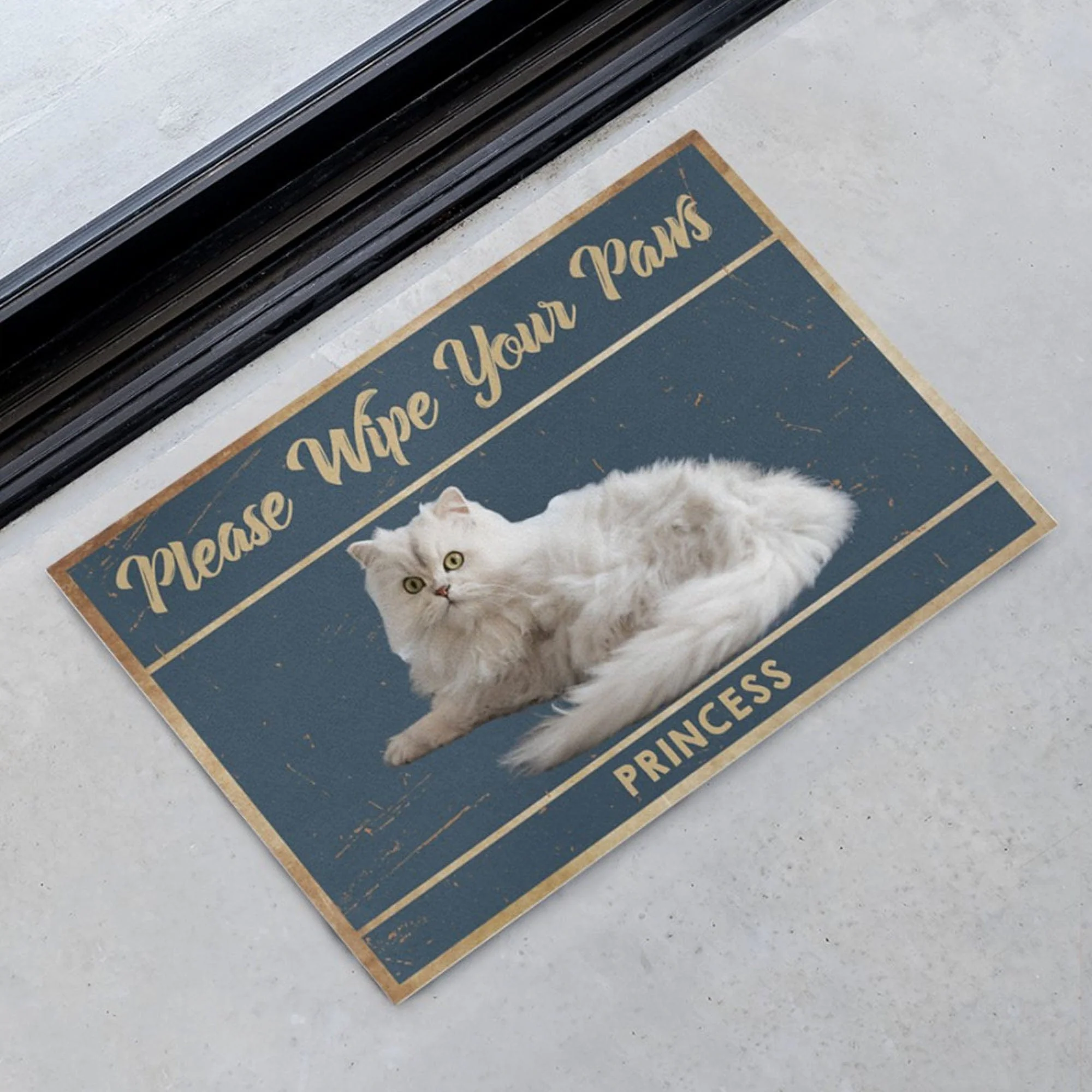 Please Wipe Your Paws Personalized Custom Photo Dogs Cats Pets Doormats C597 - Image 3