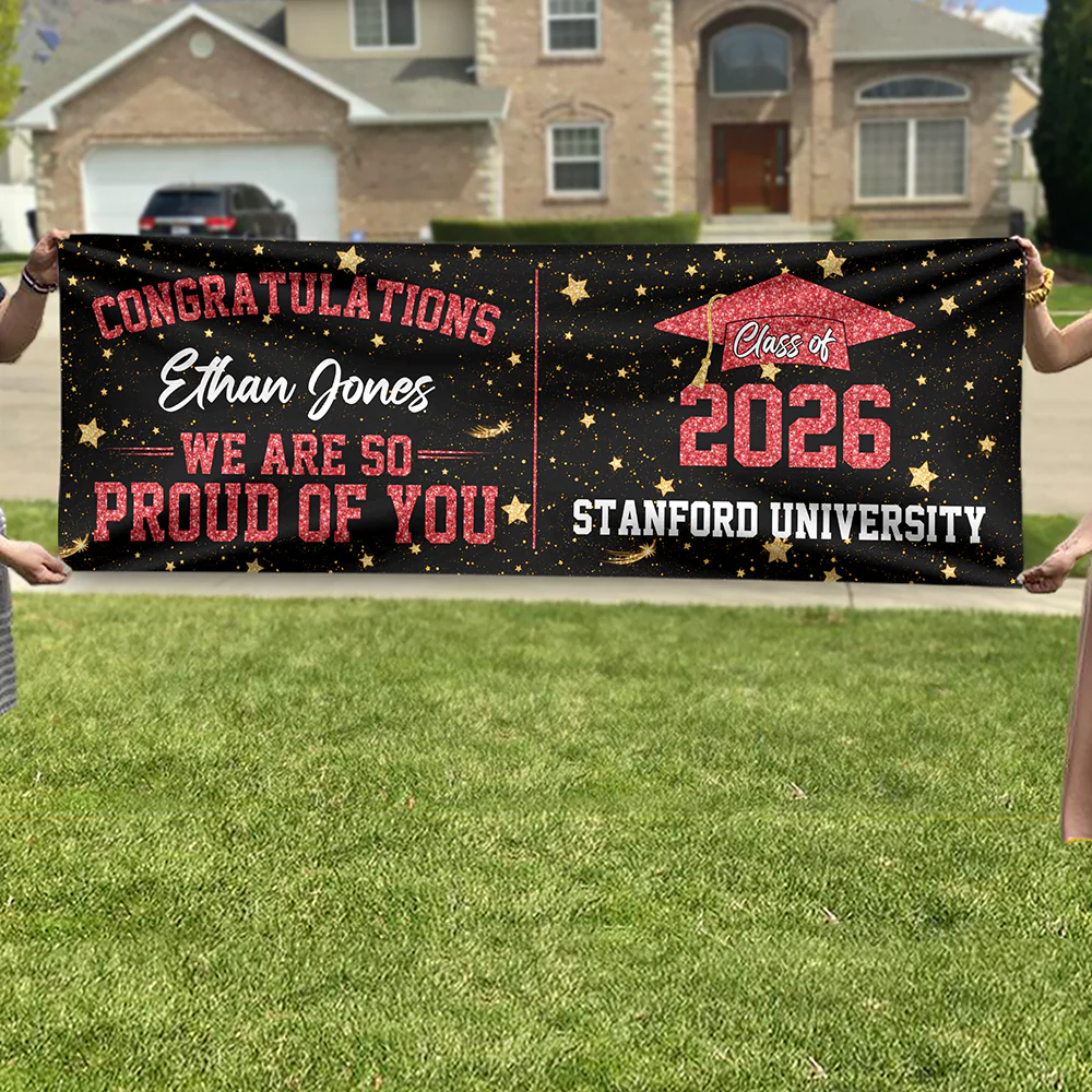 Custom Name We Are So Proud Of You Banner 2026 Graduation Gift TH10 898773 - Image 8
