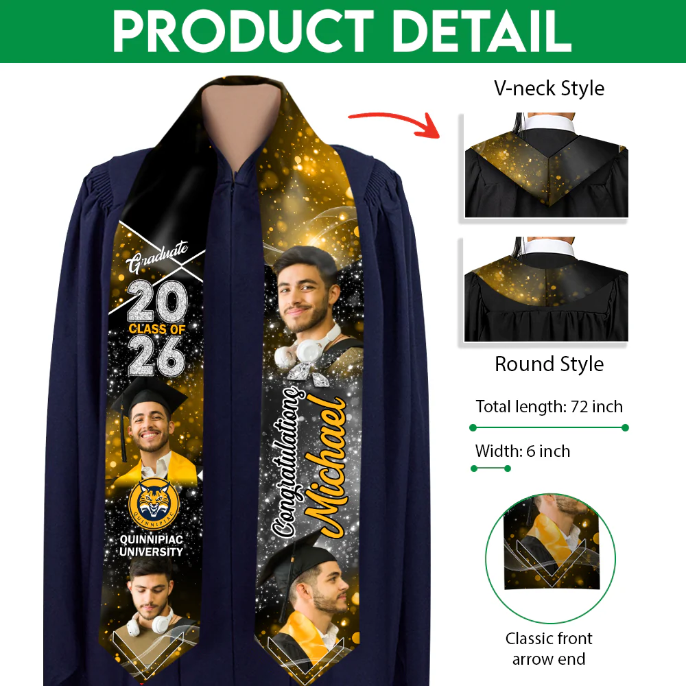 Custom Photo Class Of 2026 Graduation Stole HO82 901330 - Image 7