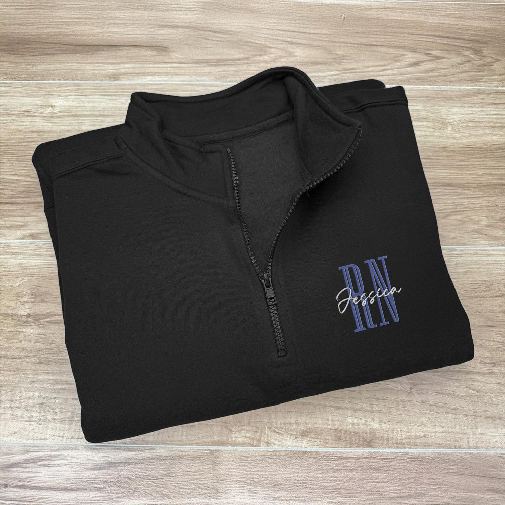 Personalized Nurse Job Title Quarter Zip Sweatshirt Gift For Nurse LM32 899125 - Image 7