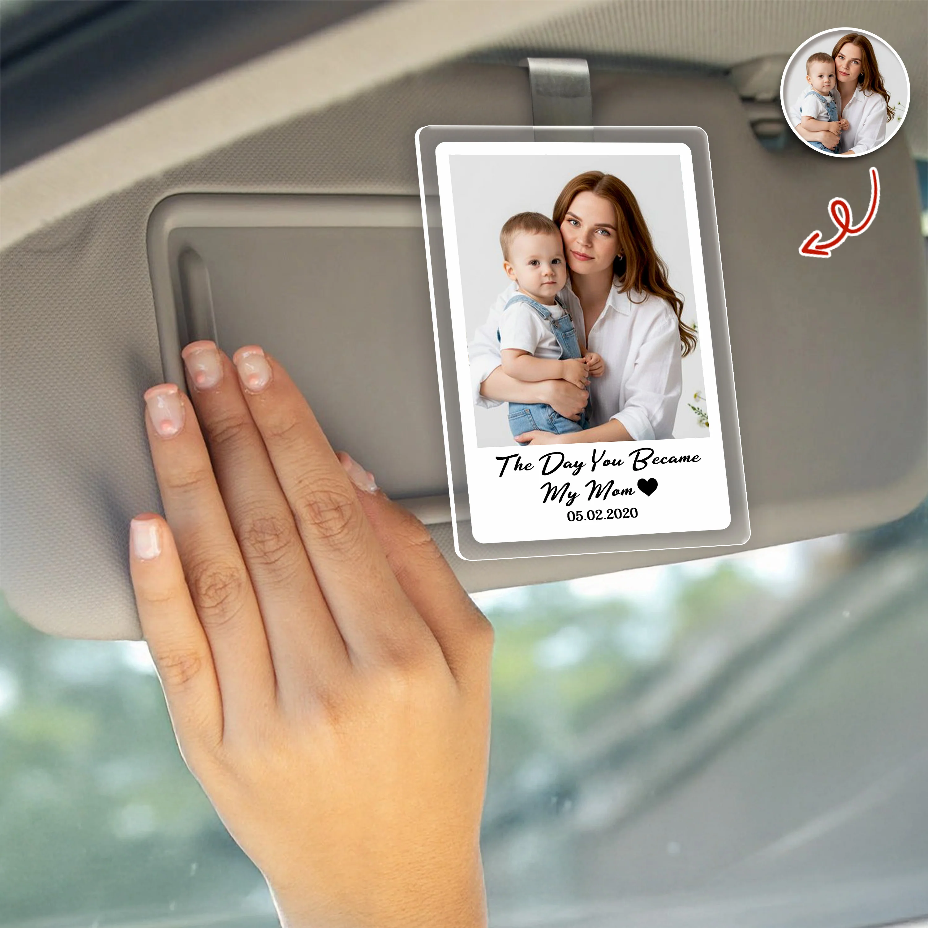 Personalized Photo Drive Safe Mom Acrylic Car Visor Mother's Day Gift TH10 898923 - Image 6