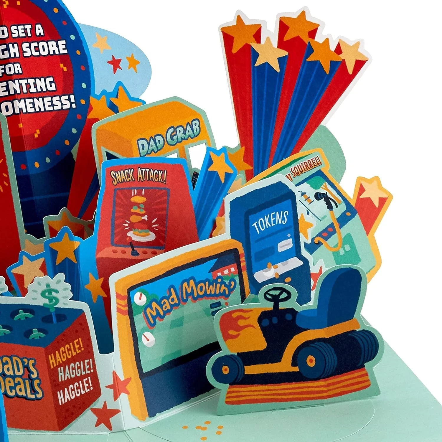 Pop up Father'S Day Card from Son or Daughter (Arcade Game) or Birthday Card for Dad - Image 5