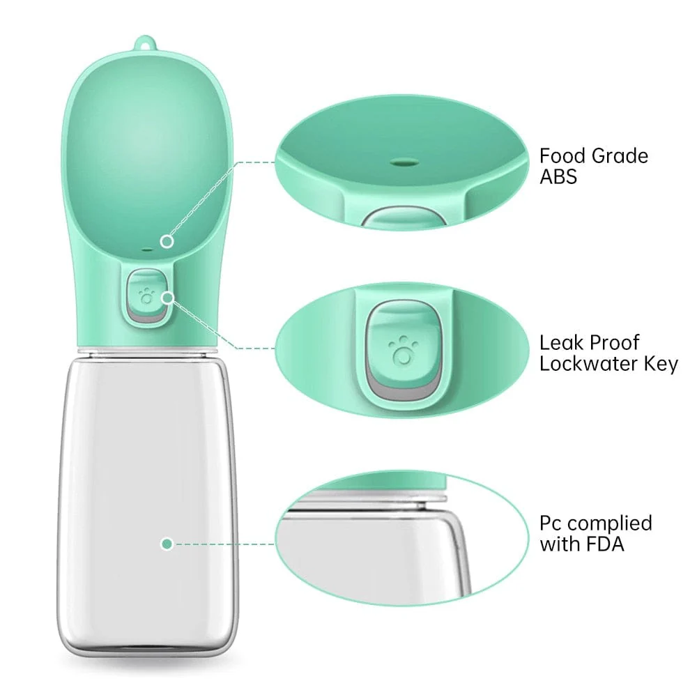 Portable Dog Water Food Container Bottle - Image 12