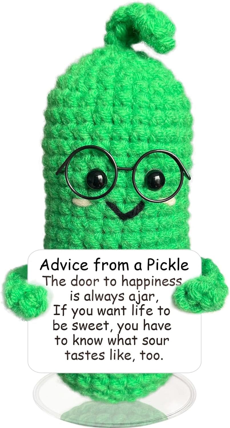 Positive Crochet Potato Funny Gifts with Positive Card for Cheer Up, Birthday Gifts for Friends Women, Graduation Gifts - Image 7