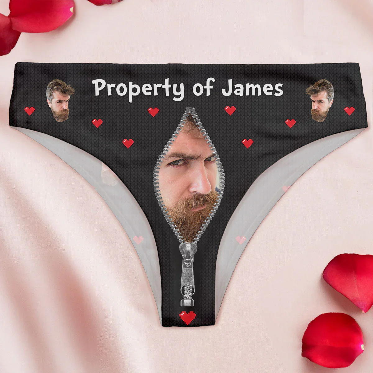 Property Of Anniversary Gift For Wife - Personalized Photo Women's Low-waisted Brief 642811 - Image 4