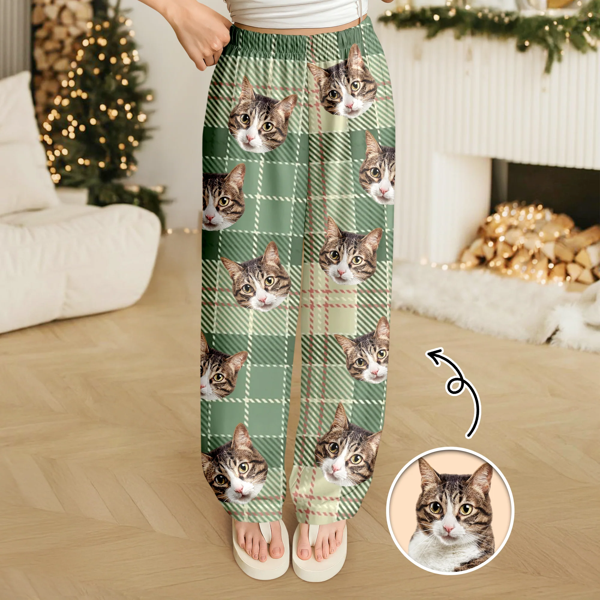 Custom Cat Photo Sweatpants Gift For Christmas HO82 894862 - Image 8
