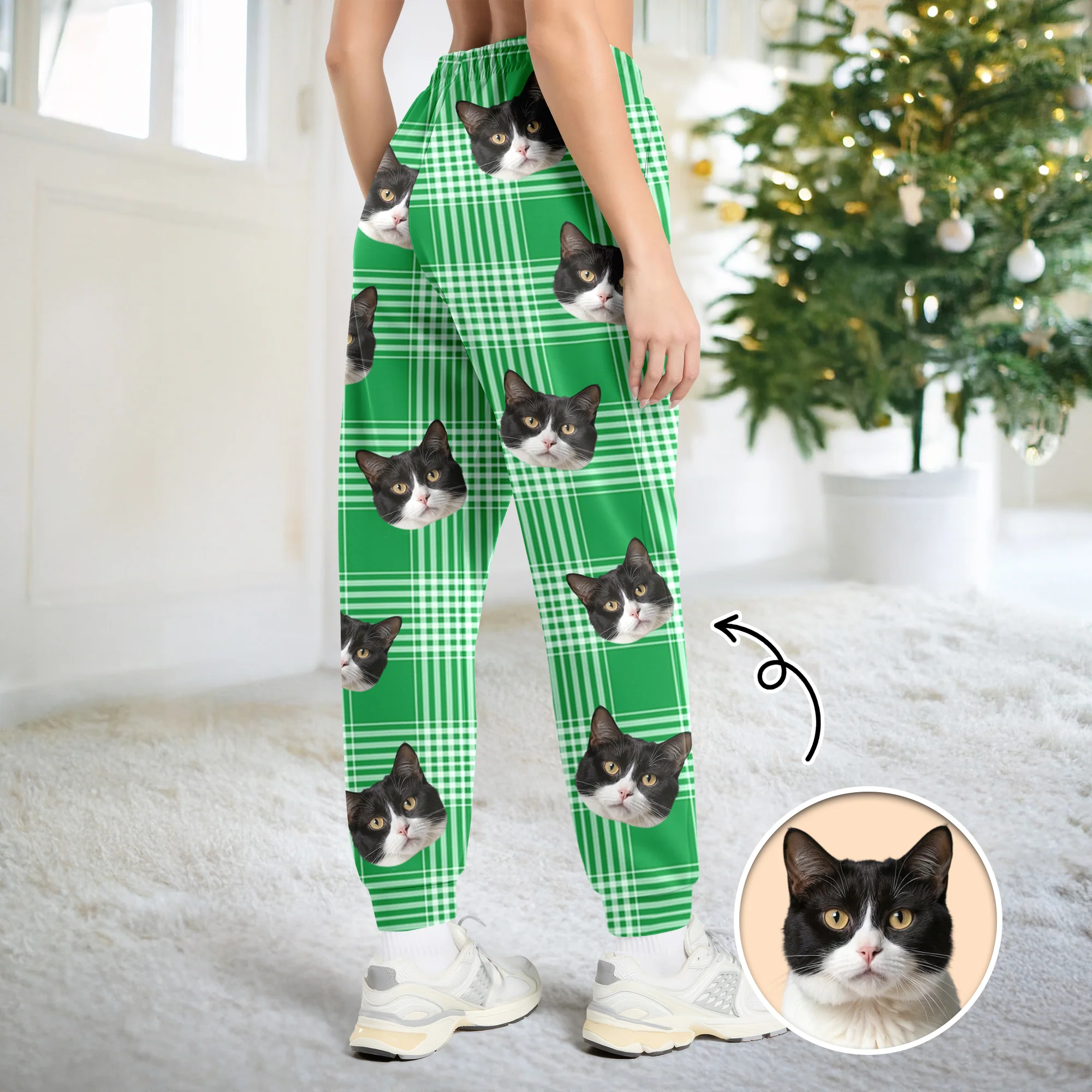 Custom Cat Photo Sweatpants Gift For Christmas HO82 894862 - Image 9