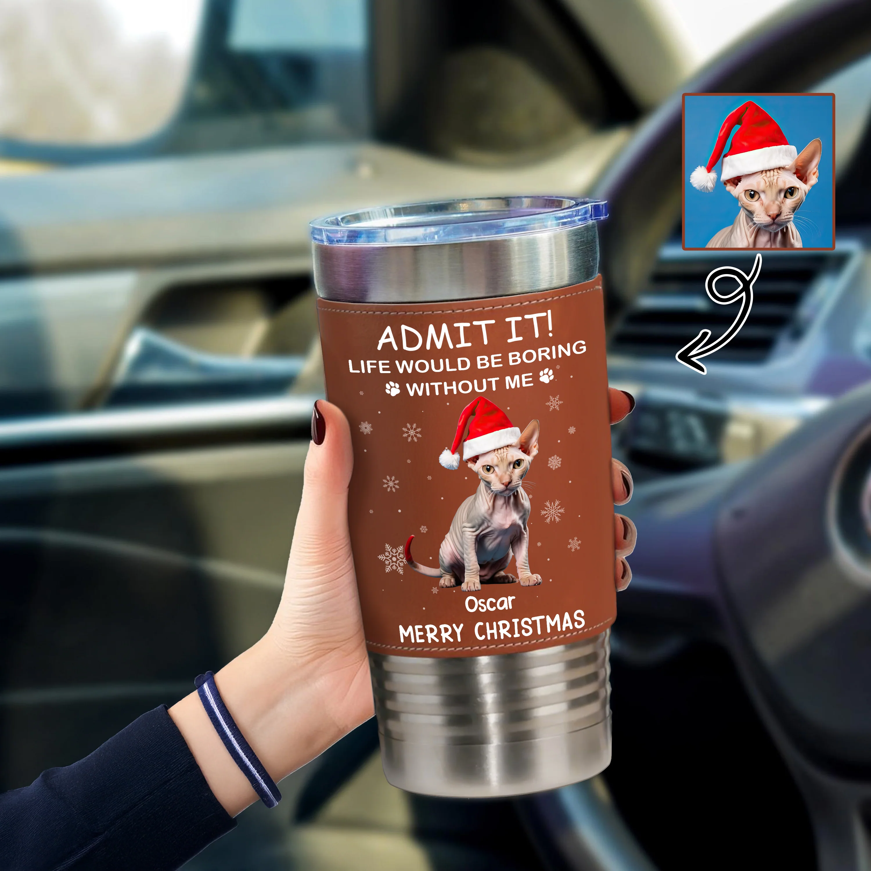 Custom Photo Life Would Be Boring Without Me Dog Cat Tumbler For Christmas HO82 894990 - Image 9