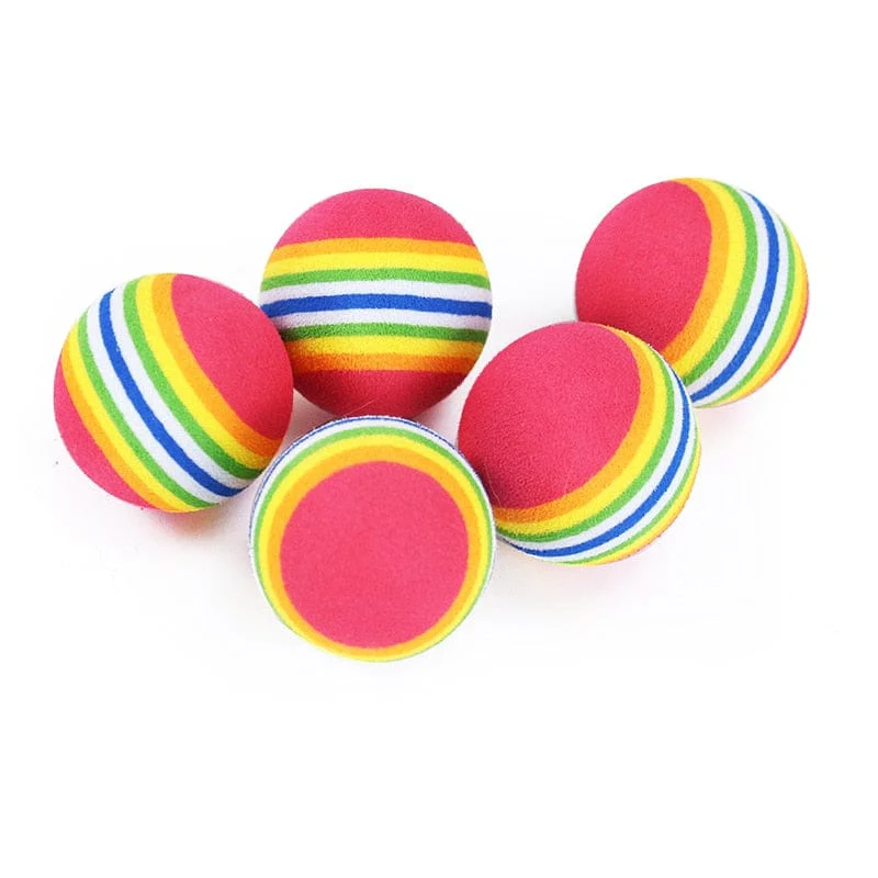 Interactive Rainbow EVA Cat Dog Toys Ball - Image 7