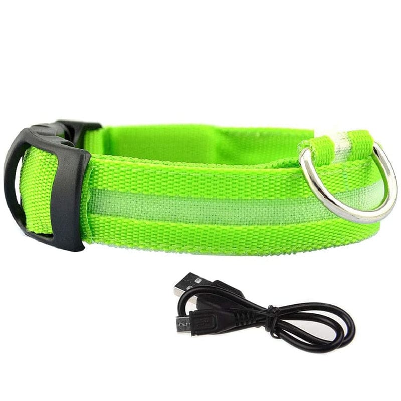 Rechargeable Waterproof LED Glowing Dog Collars - Image 4