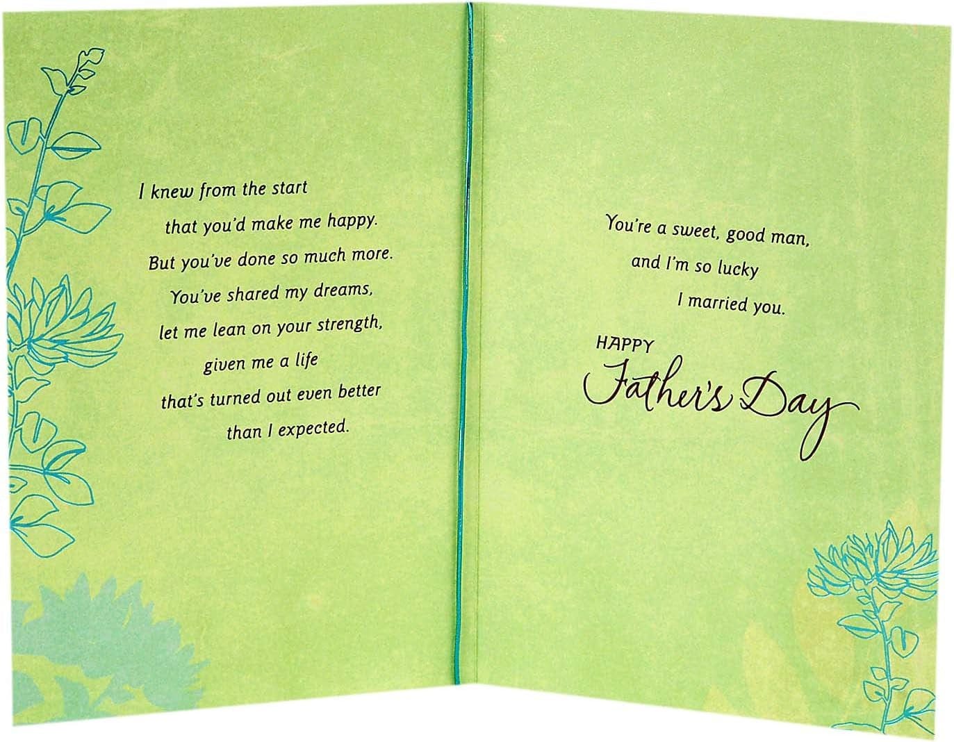 Romantic Father'S Day Card for Husband (Sweet and Good Man) (529FFW9512) - Image 2