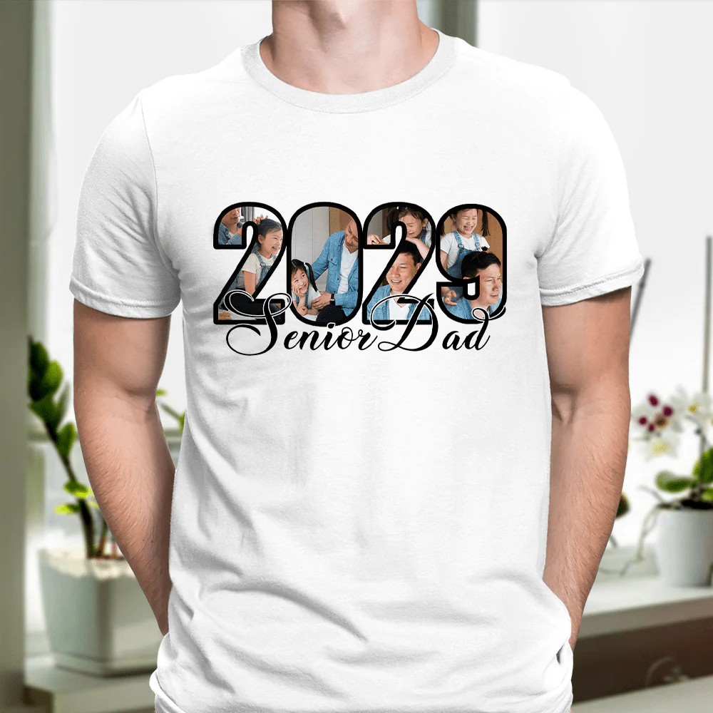 Senior Mom, Senior Dad Upload Photo Graduation Shirt 890645 - Image 5