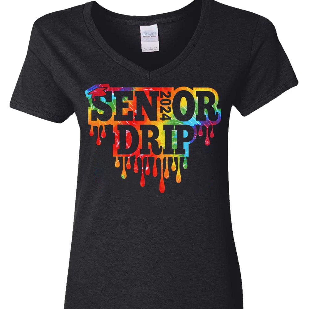 Senior Drip Class of 2024 Graduation Shirt - Image 3