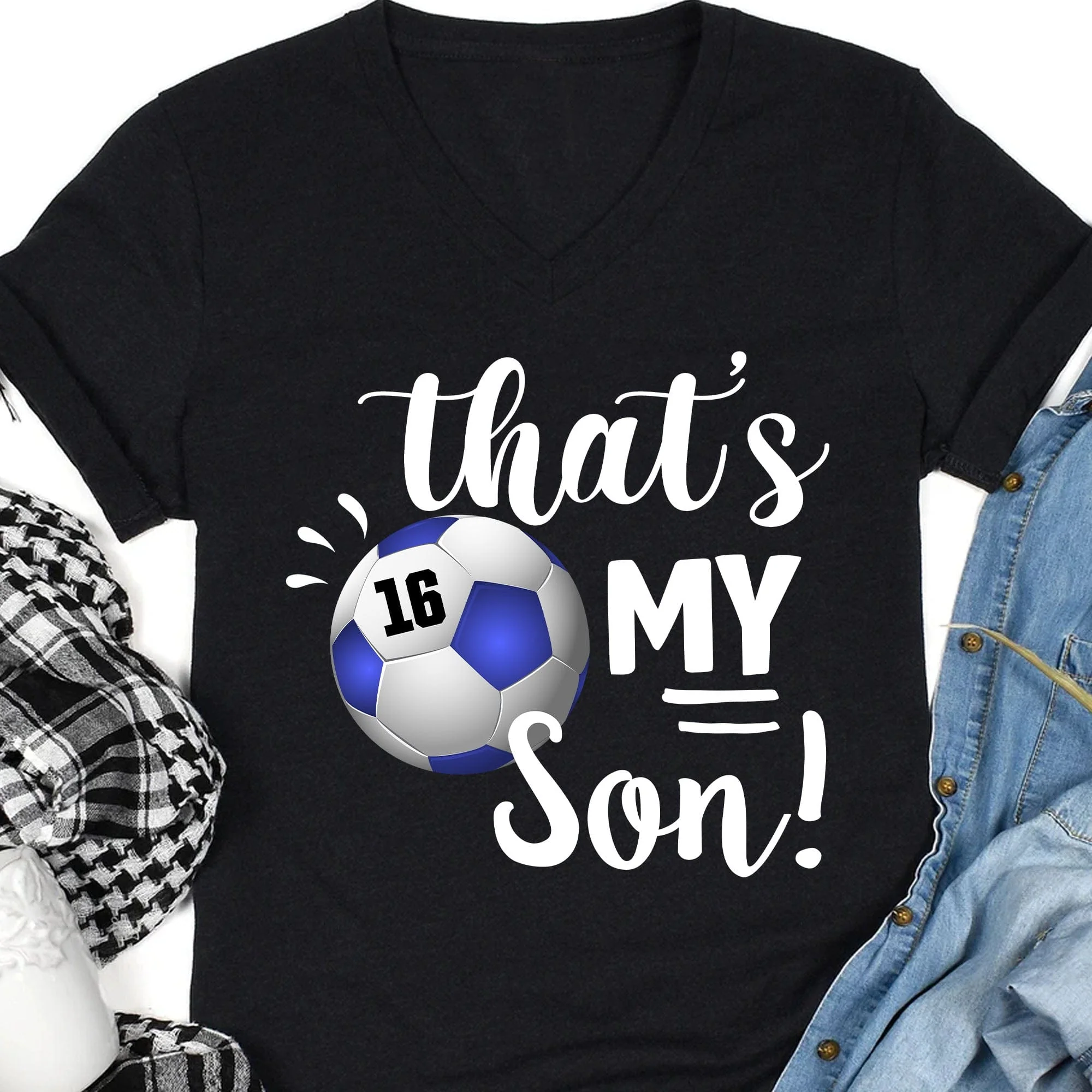 Soccer Family That's My Soccer Player Personalized Custom Soccer Shirts C480 - Image 5