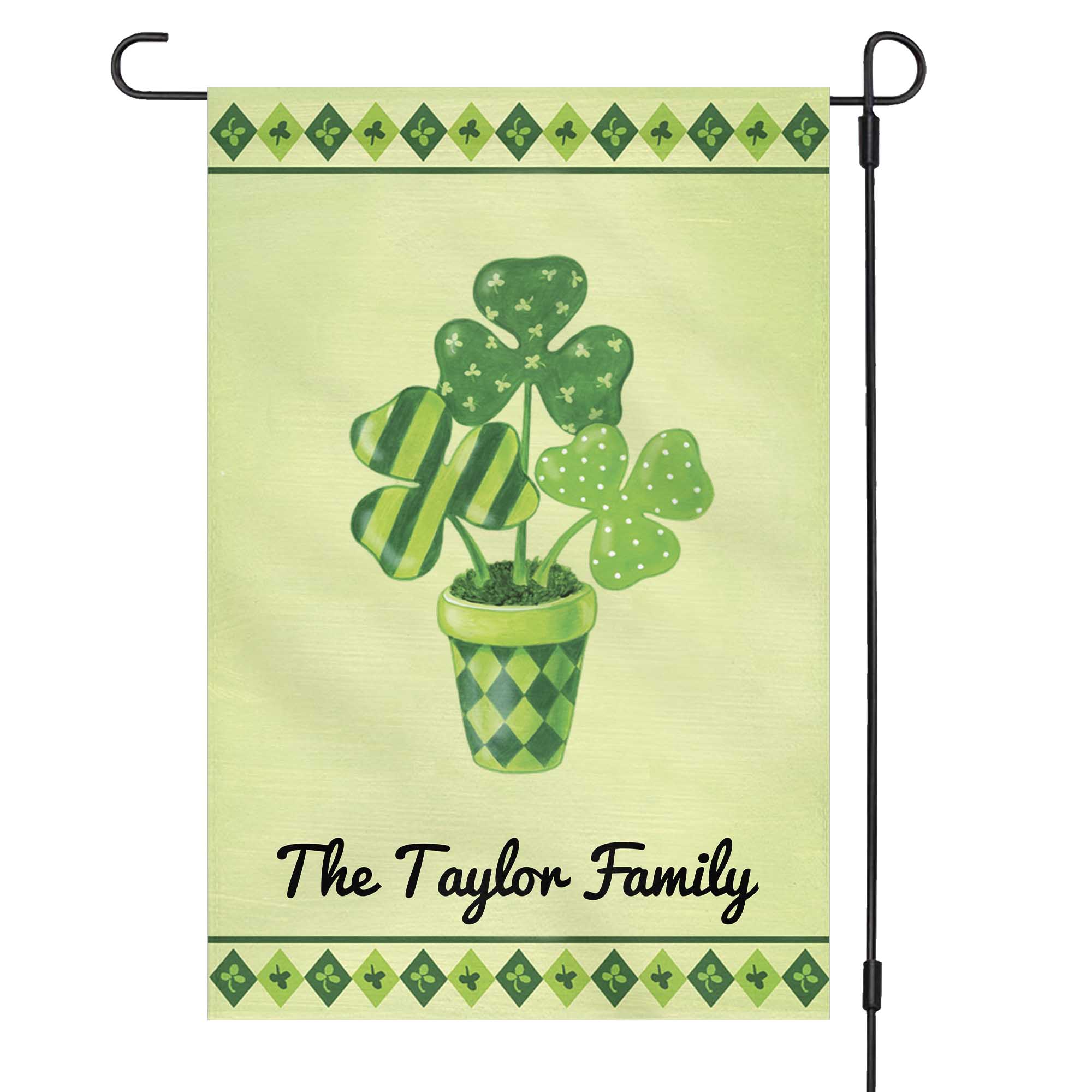 St. Patricks Day Custom Garden Flag H127