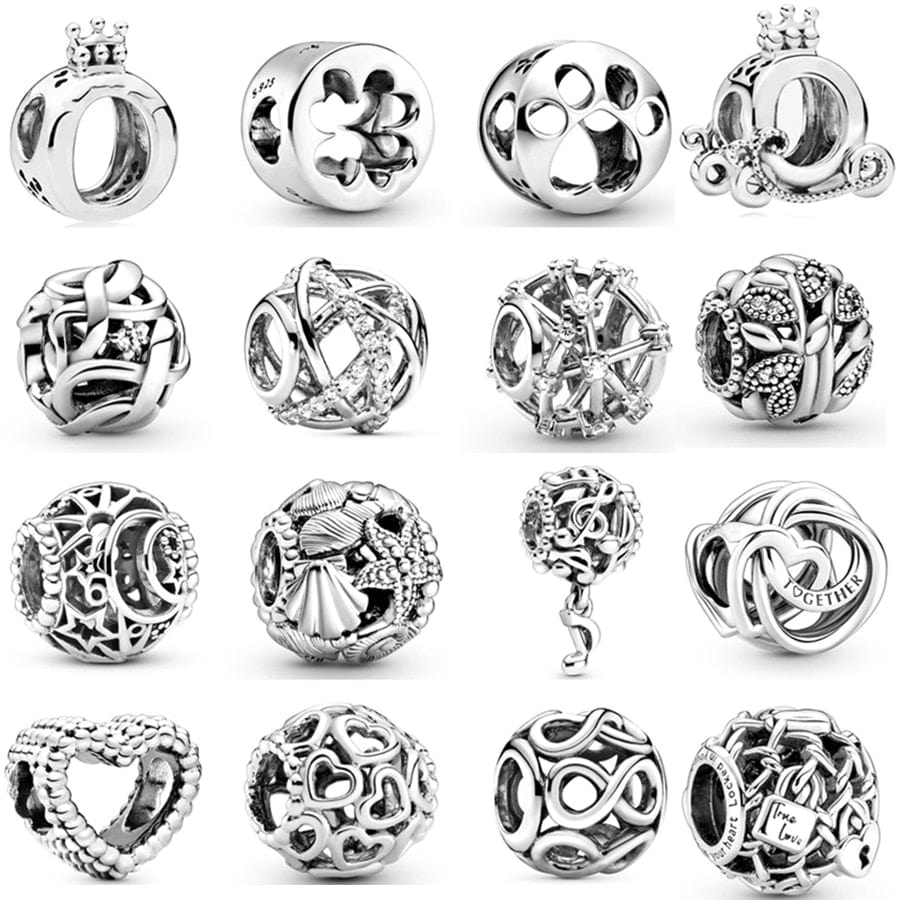 Sterling Silver Paw Print Infinity Charm