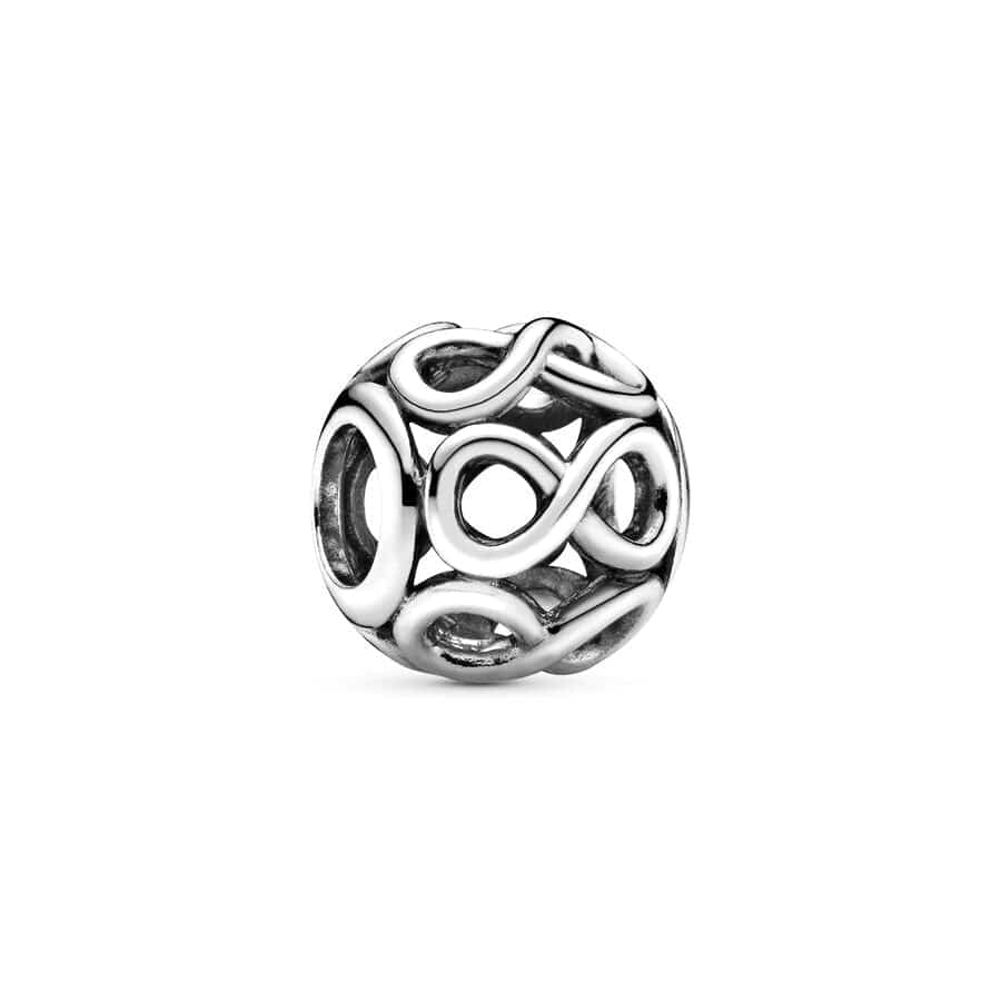 Sterling Silver Paw Print Infinity Charm - Image 35