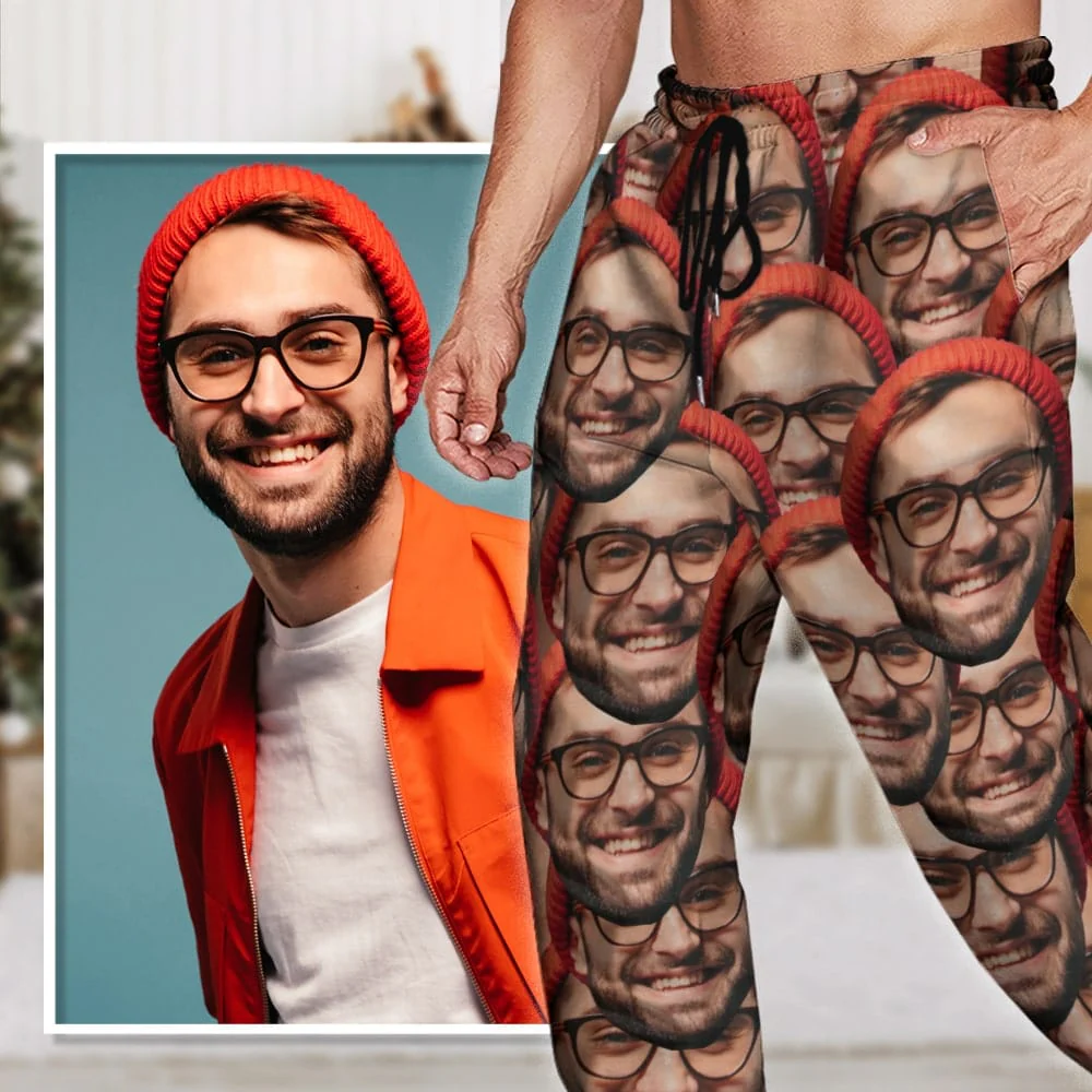 Sweatpants Upload Portrait Photo For Men and Women's N304 888950