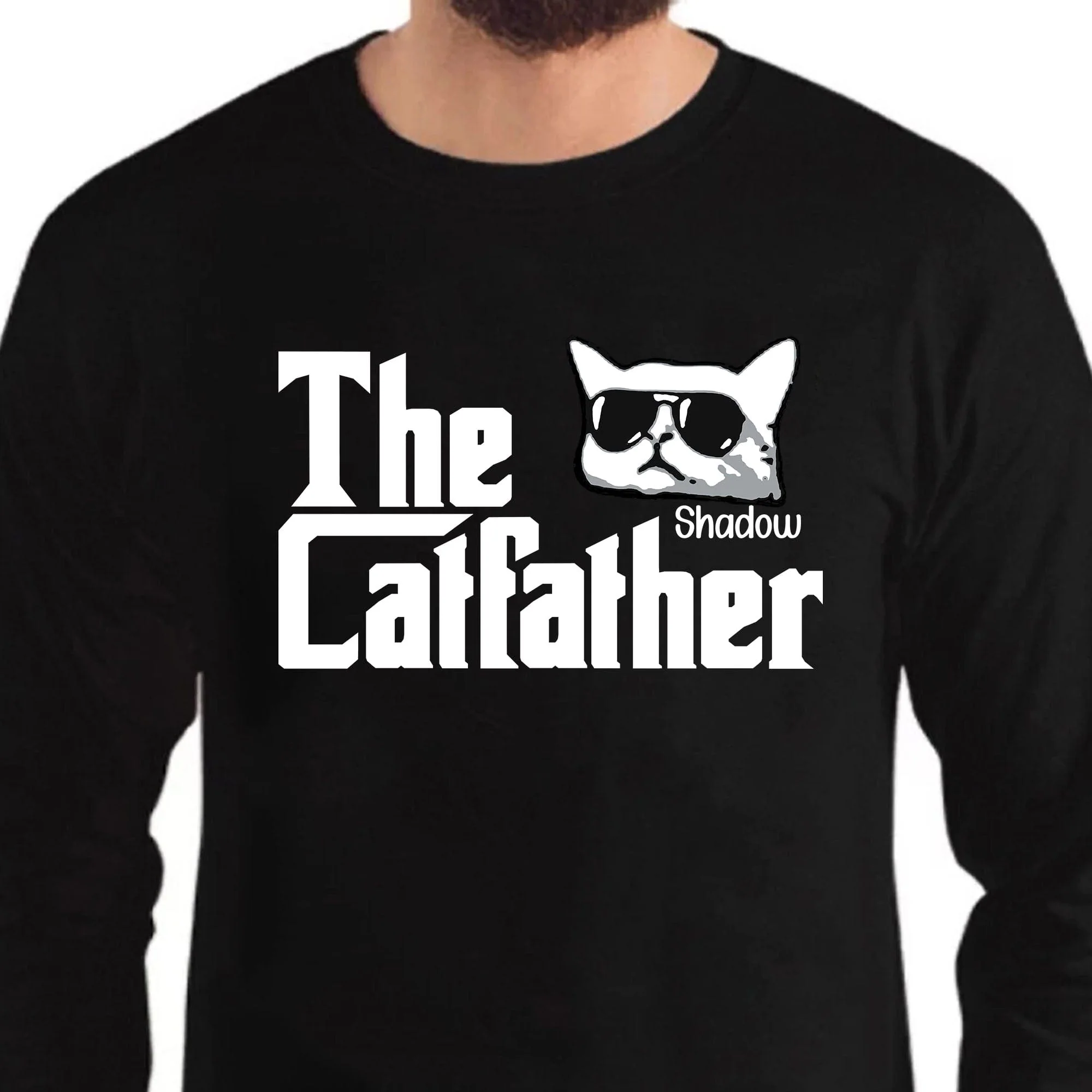 The Catfather Personalized Custom Cat Dad Shirt TA29 889221 - Image 3
