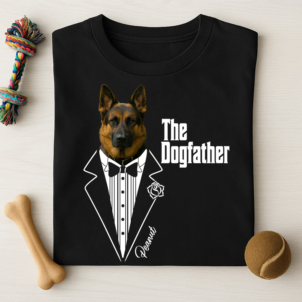 The Dog Father Personalized Custom Photo Dog Dad Shirt C468 892881 - Image 4