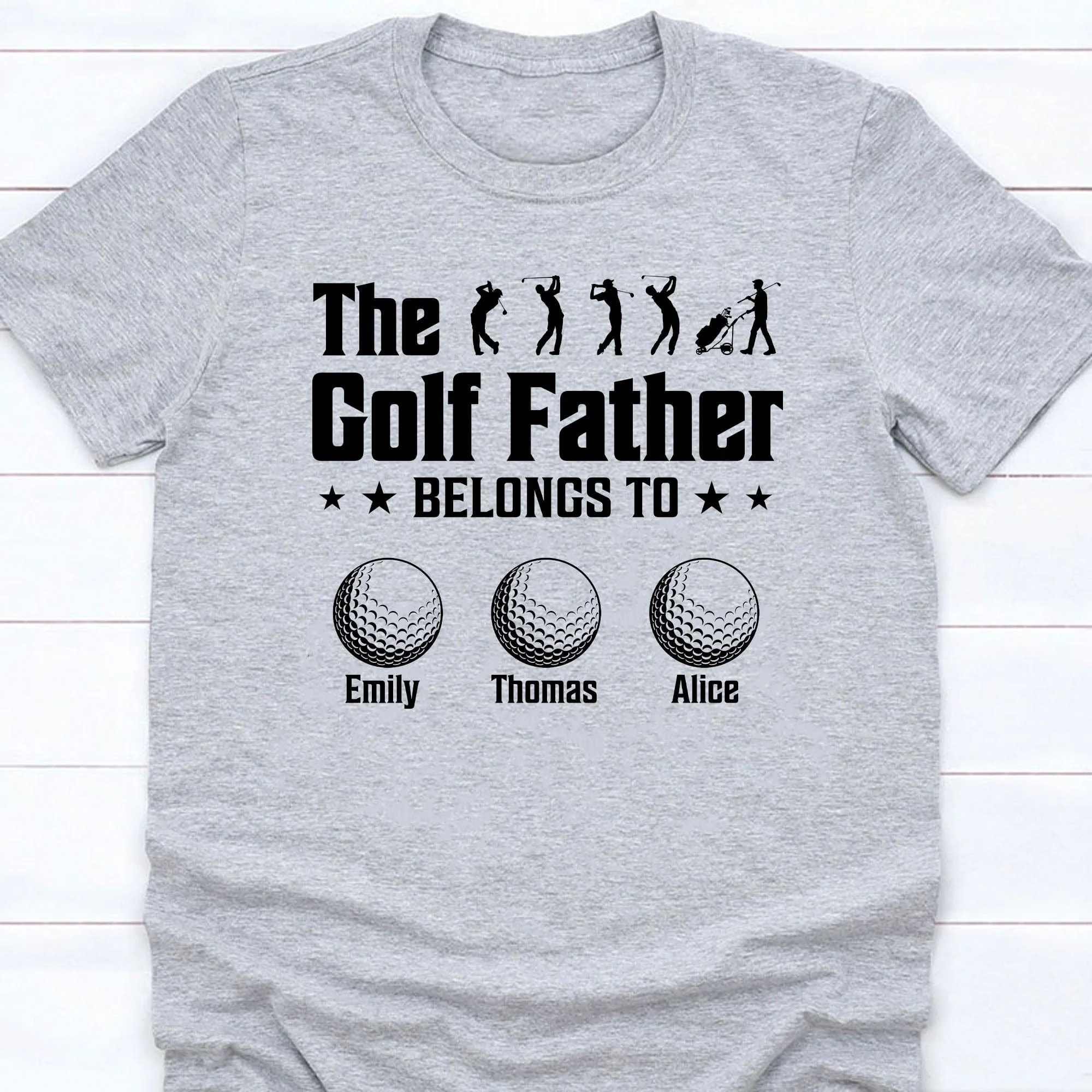 The Golf Father Belongs To Personalized Custom Family Shirt C325 - Image 4