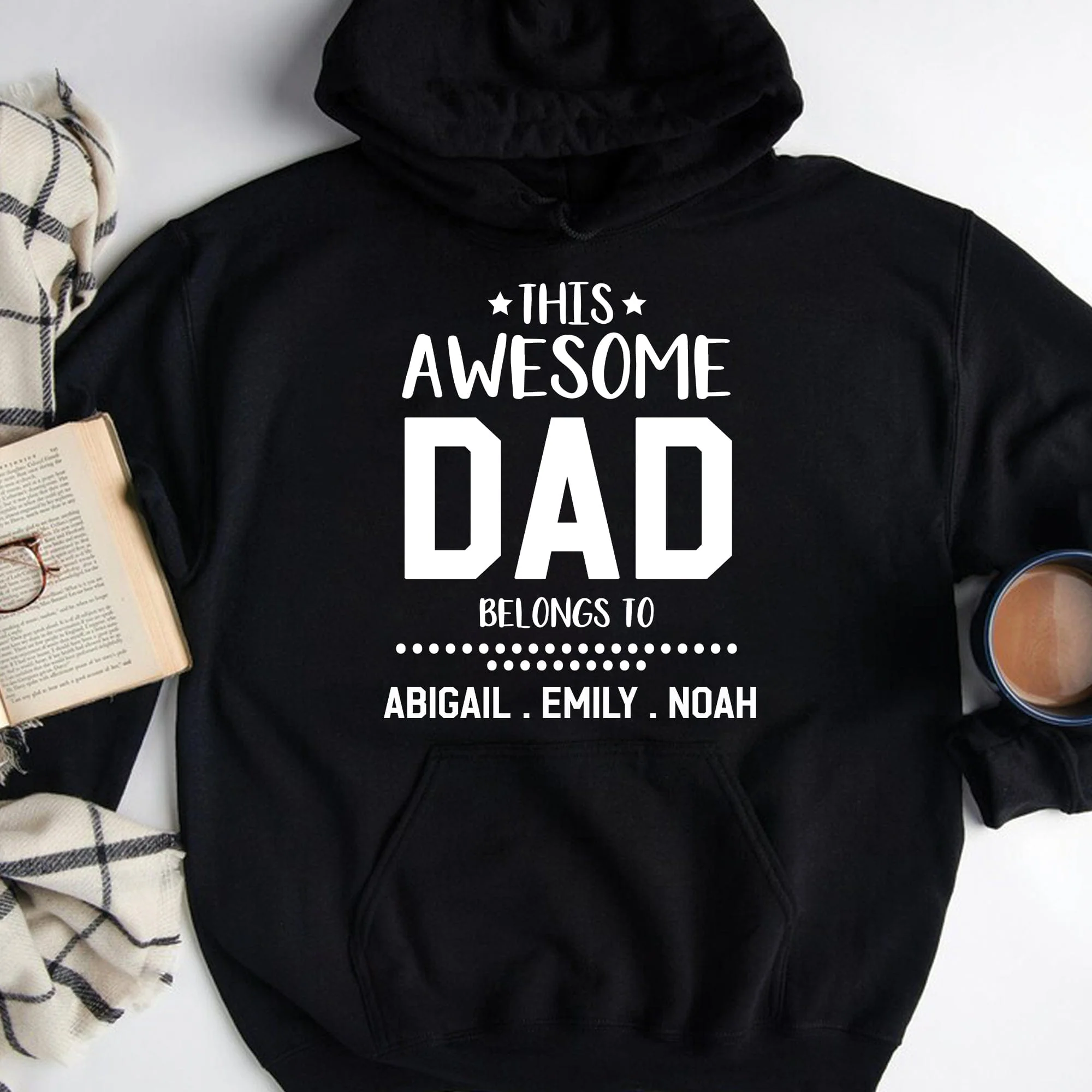 This Awesome Dad Belongs To Personalized Custom Father's Day Shirt - Image 3