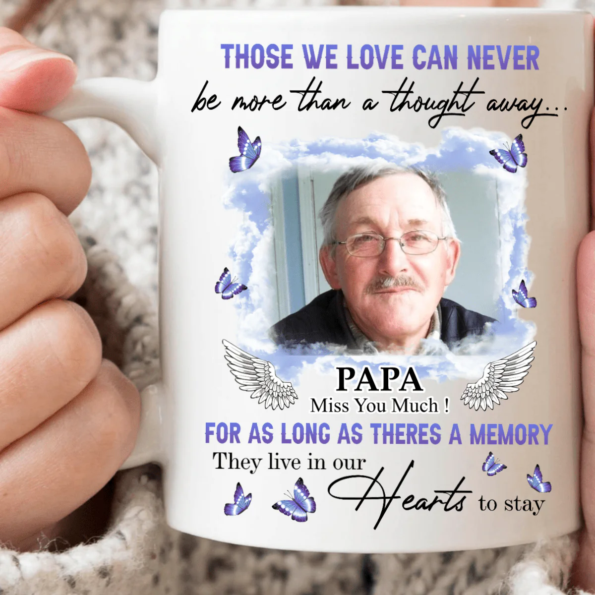 Those We Love Can Never Be More Than A Thought Away Family Memorial Coffee Mug - Image 2