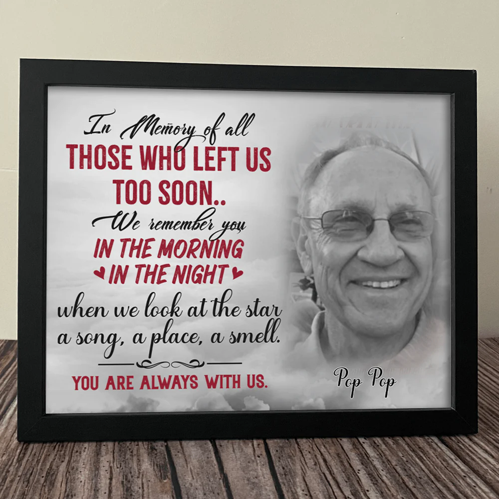 Those Who Left Us Too Soon We Remember You Family Memorial Picture Frame 892389 - Image 2