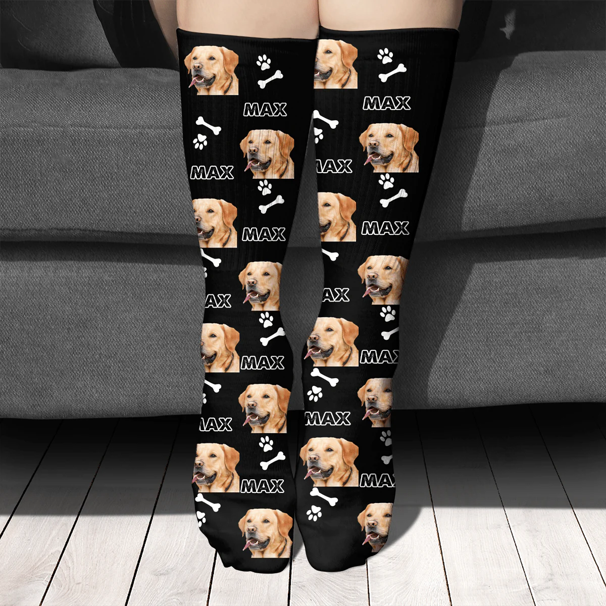 Custom Dog Cat Photo Socks, Personalized Gift For Dog Cat Lovers, SG02 - Image 2