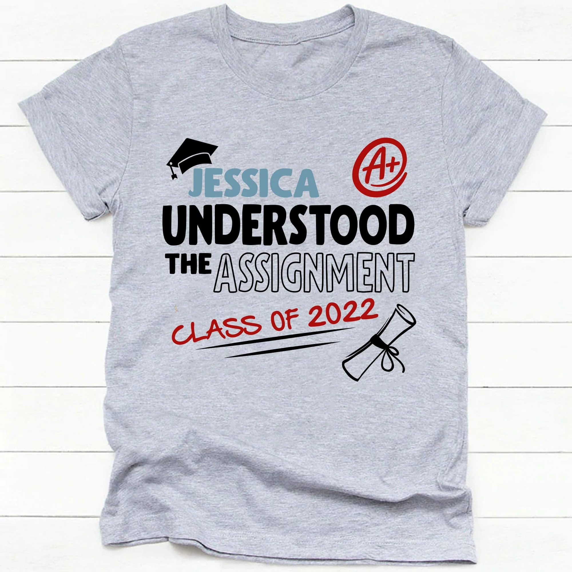 Understood The Assignment Personalized Graduation Shirt C290 - Image 2