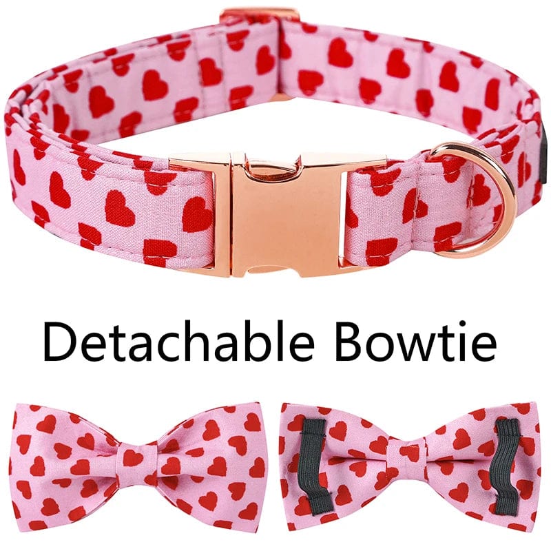 Unique Style Pink Valentine Dog Collar - Image 2