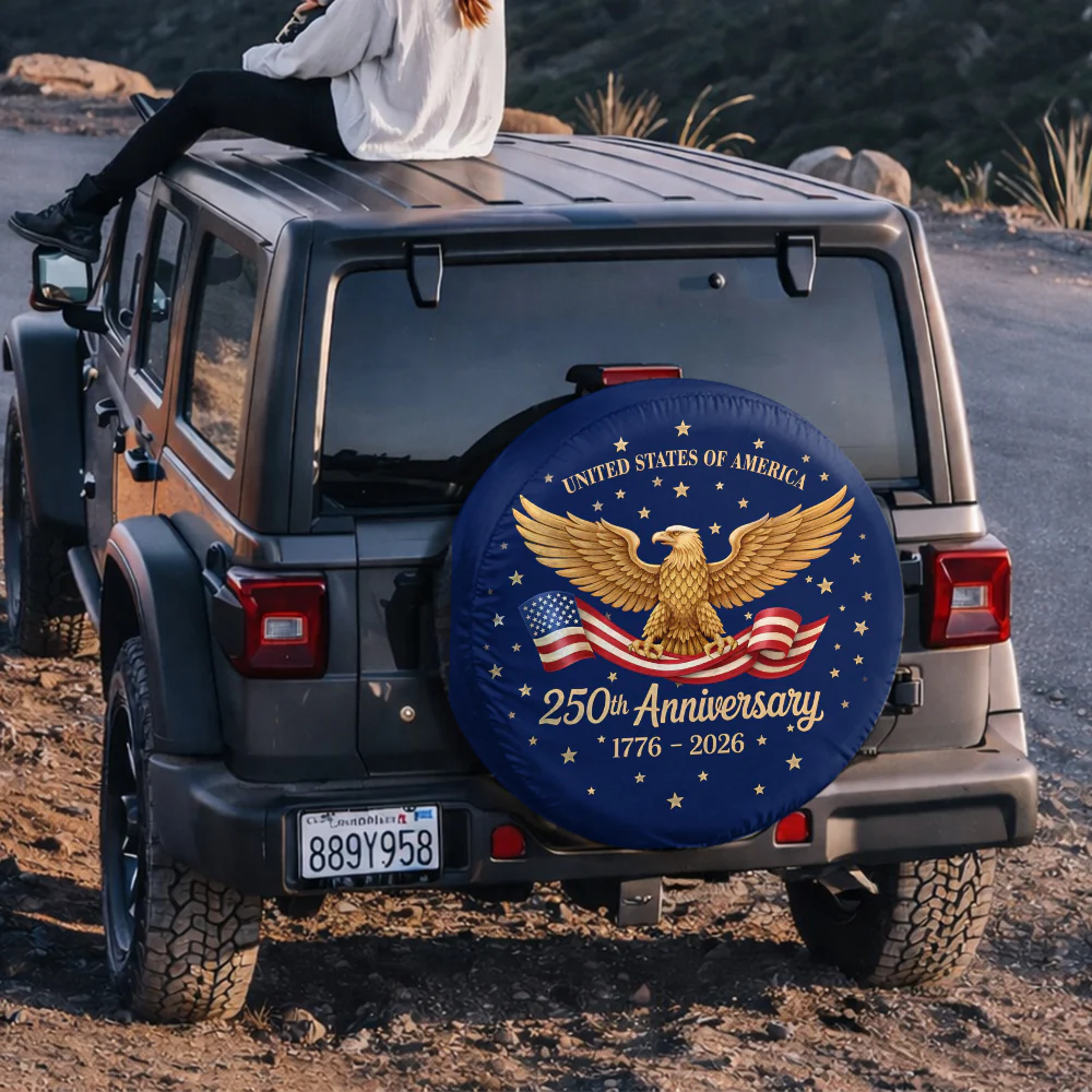United States 250th Anniversary Tire Cover Gift for Family HA75 898958 - Image 5