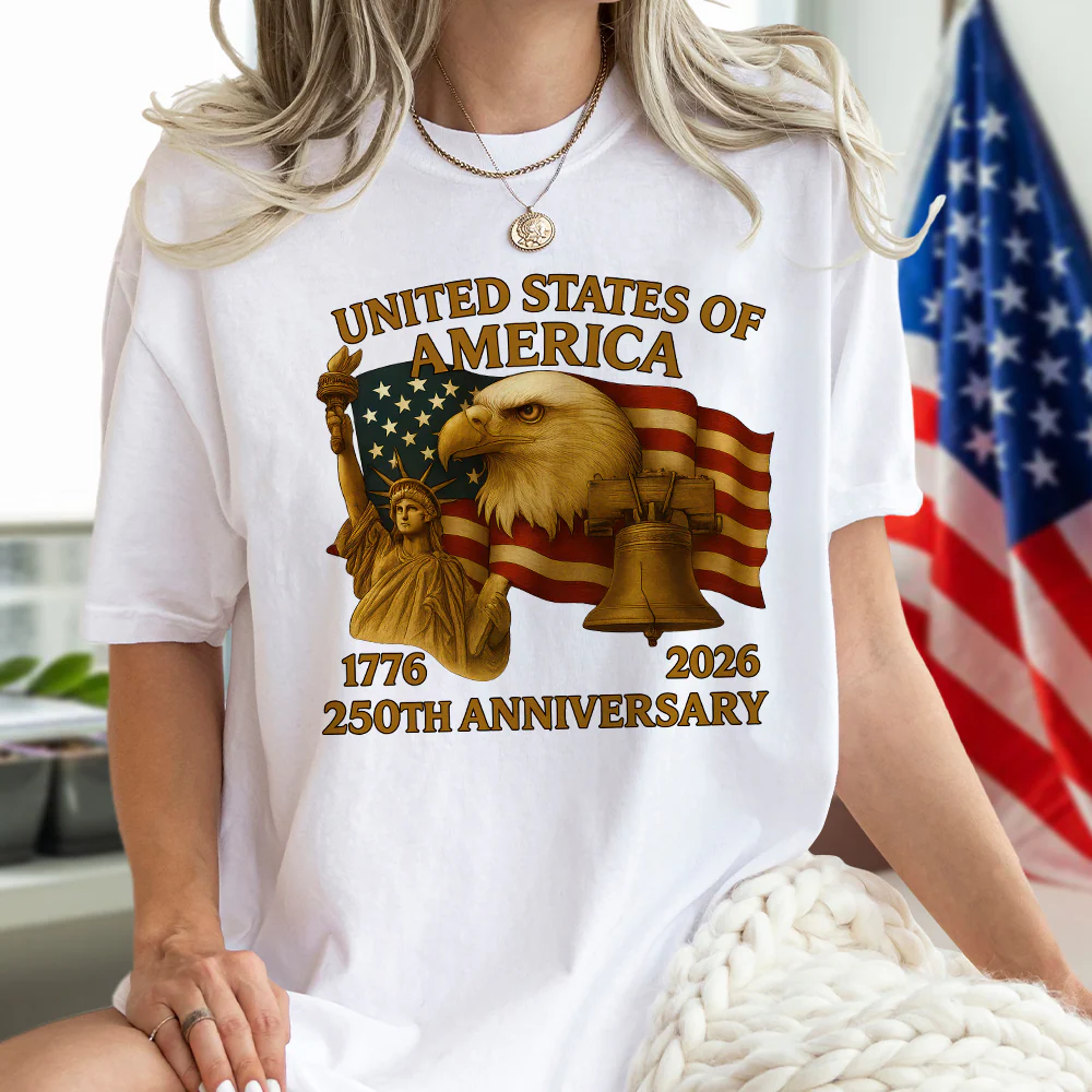United States Of America 250th Anniversary Bright Shirt HA75 898042 - Image 2