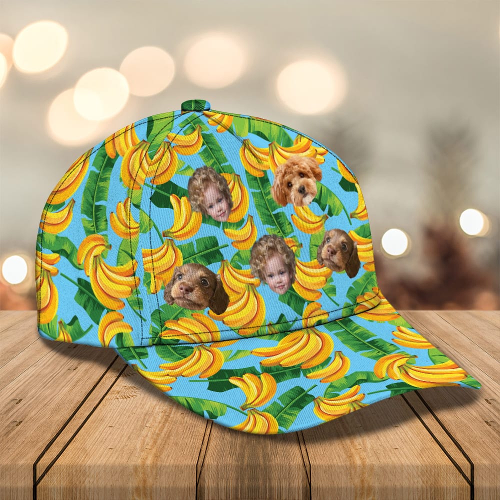 Upload Dog Cat Family Photo With Pattern Classic Cap DM01 891121 - Image 4